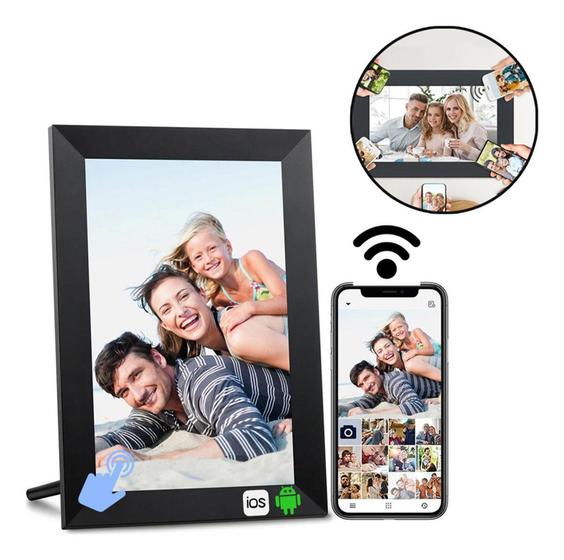 Imagem de Porta Retratos Fotos Videos Digital Wifi Lcd Touch Screen 10,1 Polegadas Ios Android 16gb Cyl-p1