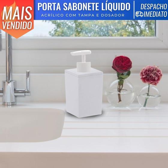 Imagem de Porta Sabonete Detergente Liquido Dispenser Alcool Gel Paramount