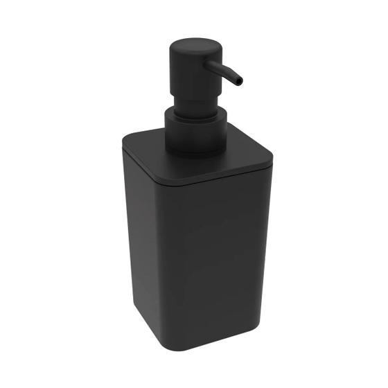 Imagem de Porta Sabonete Liquido Banheiro Preto/Chumbo Soprano