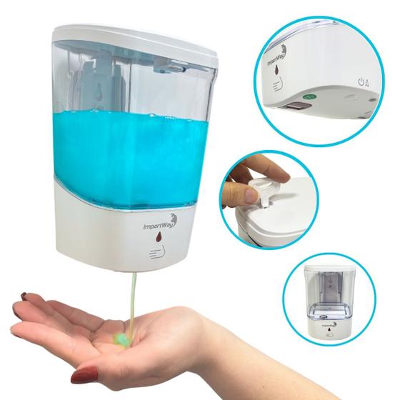 Imagem de Porta Sabonete Líquido Dispenser Automático Com Sensor 600ml