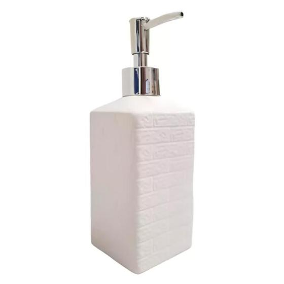 Imagem de Porta Sabonete Liquido Dispenser Cerâmica 350ml