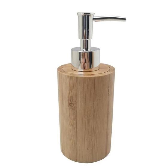 Imagem de Porta Sabonete Liquido Dispenser De Bambu