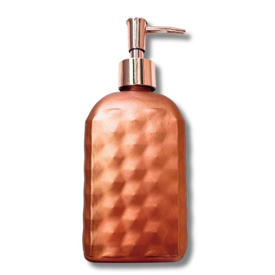 Imagem de Porta Sabonete Líquido Lavabo Saboneteira 500ml P/Banheiro Rose