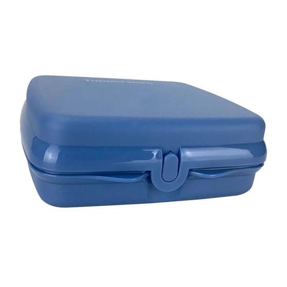 Imagem de Porta Sanduiche Azul Jeans Tupperware 500ml