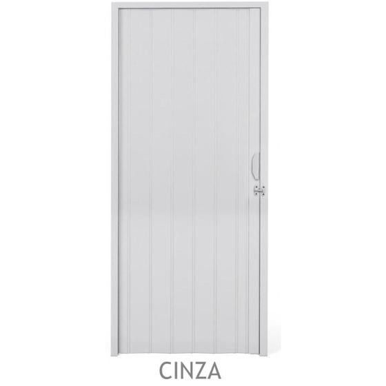 Imagem de Porta Sanfonada PVC Plastilit 0,60x2,10m Cinza