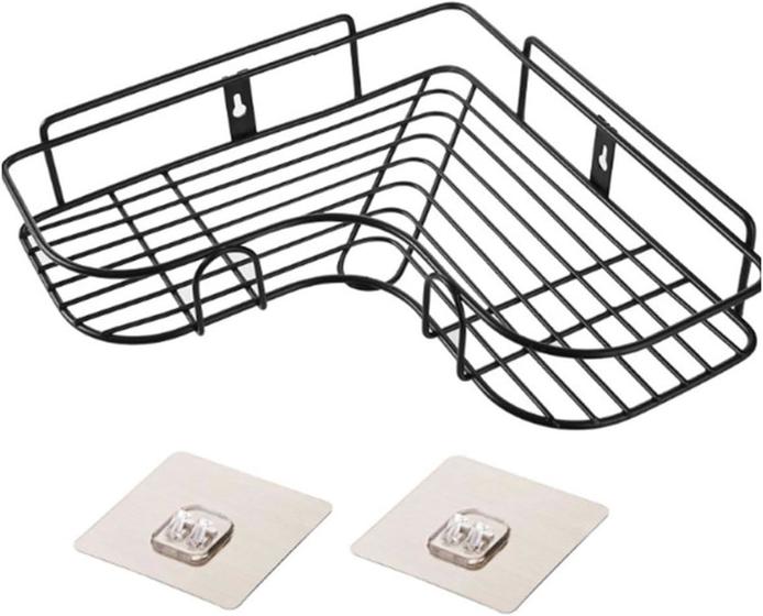 Porta Shampo Sabonete Suporte De Canto Parede Banheiro Menor preço em Porta Shampo Sabonete Suporte De Canto Parede Banheiro