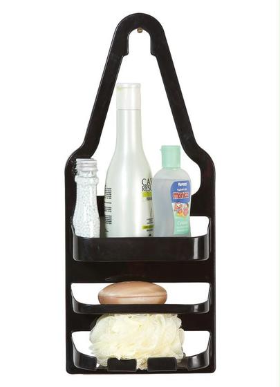 Imagem de Porta Shampo - Suporte Para Shampoo e Sabonete Triplo - Moderno Xampoo - Prateleira para Banheiro - PANAMI
