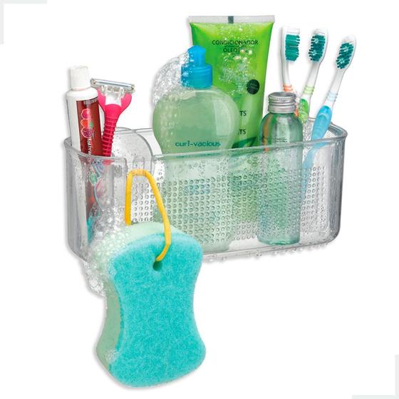 Porta Shampoo Banheiro de Parede Plus Com Ventosas Arthi Menor preço em Porta Shampoo Banheiro de Parede Plus Com Ventosas Arthi