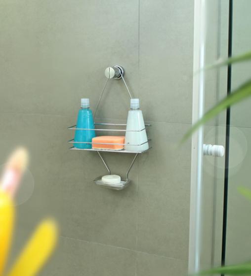 Imagem de Porta Shampoo Com Saboneteira N555 Niquelart
