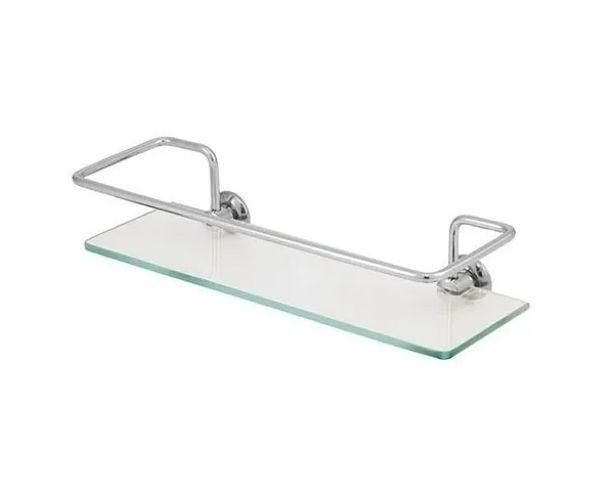 Imagem de Porta Shampoo Reto Com Base De Vidro Hidrolar 30cm