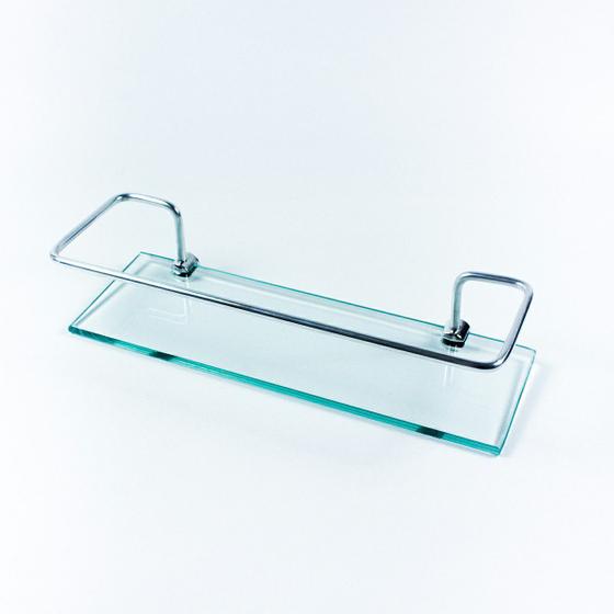 Imagem de Porta shampoo reto para banheiro em vidro Incolor
