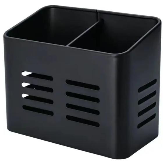 Imagem de Porta Talher Escorredor de Talheres Retangular Black