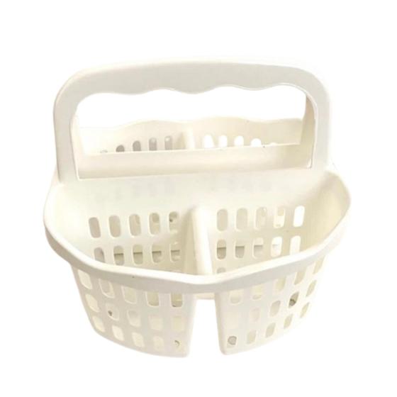 Imagem de Porta Talheres Organizador Multiuso Telado Com Alça 4 Divisórias