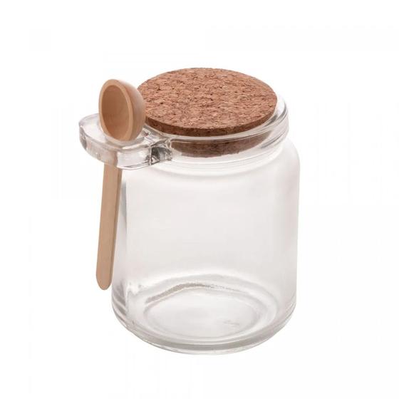Imagem de Porta Tempero de Vidro com Colher - 240ml - Lyor