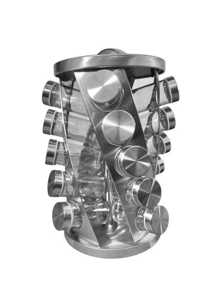 Porta temperos 20 potes giratório espiral Menor preço em Porta temperos 20 potes giratório espiral