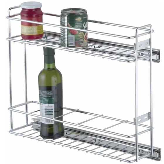 Porta Temperos Deslizante Aramado de Cozinha Latas Garrafas Menor preço em Porta Temperos Deslizante Aramado de Cozinha Latas Garrafas