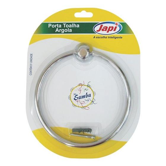 Imagem de Porta Toalha Argola Abs Cromado Jasc Japi