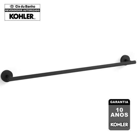 Imagem de Porta Toalha Banho 61cm Black Matte Elate Kohler 27287BR-BL