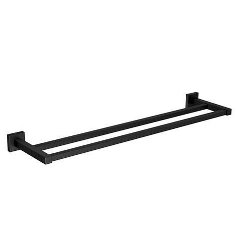 Imagem de Porta Toalha Barra Quadratta Duplo Black Matte - Deca