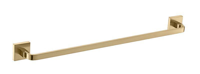 Imagem de Porta Toalha De Banho Barra Simples - Quadrado Em Latão Dourado Fosco HB-A0127DF