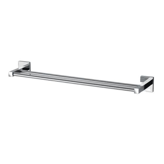 Imagem de Porta Toalha Duplo Perflex Quadra Cromada
