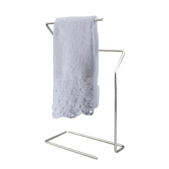 Imagem de Porta Toalhas De Rosto Mãos Para Bancada Lavabo Banheiro Aço