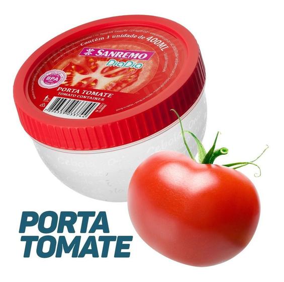 Imagem de Porta Tomate E Tempero Hermético Pode Ir Microondas 400ml Resistente