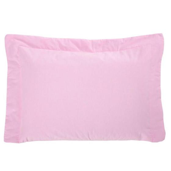 Imagem de Porta Travesseiro Bell 100% Algodão 150 Fios Rosa