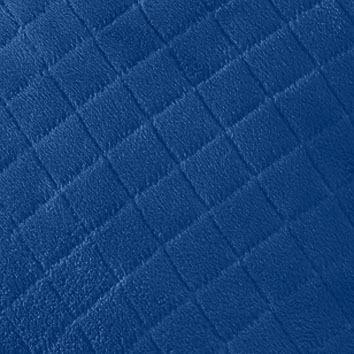Imagem de Porta Travesseiro Plush Matelassado 50x70 Azul Pavão Hedrons