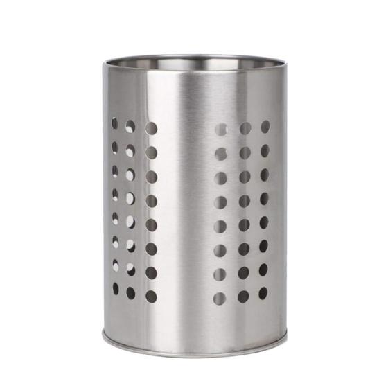 Imagem de Porta Utensílios e Talheres Cozinha Inox Prime Grande 18cm - Clink