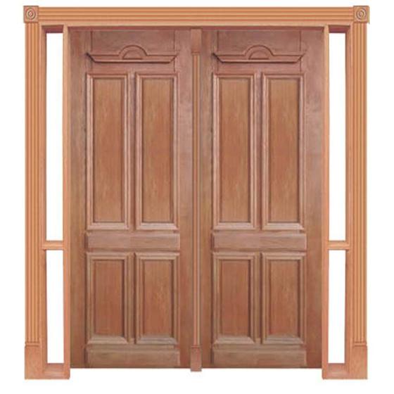 Imagem de Portal Duplo de Abrir Duquesa 016 Madeira Maciça Reto de Cedro Arana Batentes de 14 CM Casmavi - 2.15 (A) X 2.03 (L)