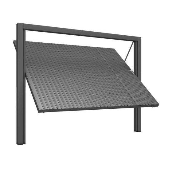 Imagem de Portão Contrapeso de Aço com Chapa Frisada 220x240 Req: 8,7