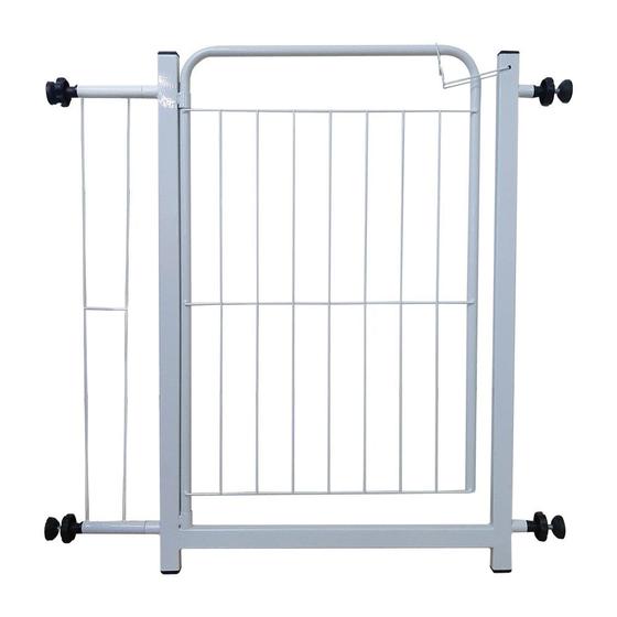 Portão Grade de Proteção para Crianças e Pet com Extensor 69x5x81cm Branco Menor preço em Portão Grade de Proteção para Crianças e Pet com Extensor 69x5x81cm Branco