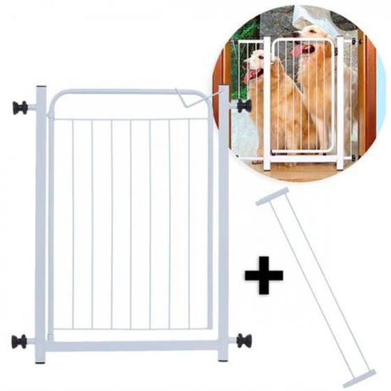 Portão grade de segurança largura 70 cm + extensor de 10 cm - ALG Menor preço em Portão grade de segurança largura 70 cm + extensor de 10 cm - ALG