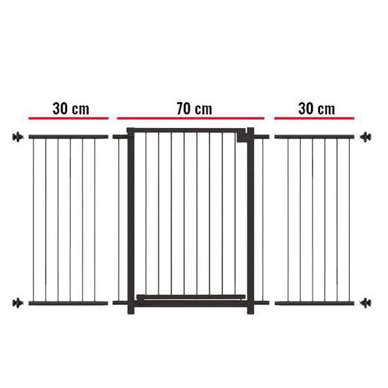 Imagem de Portão Multigrade-Divisor Ambiente 70Cm A 130Cm Preto-Nf1301