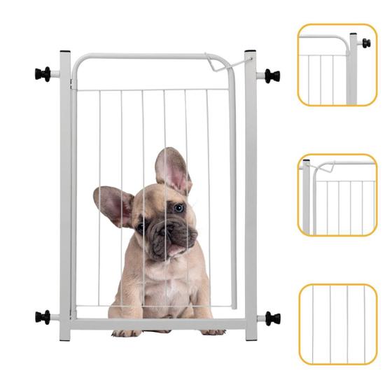Imagem de Portão Pet Proteção Criança Bebê Cachorro Cão Small Branco