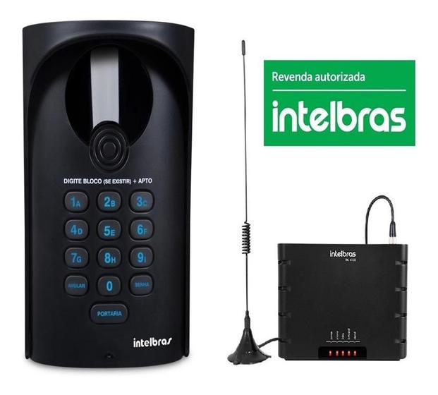 Porteiro Coletivo C/ Interface Interfone S/Fio Gsm Intelbras - Controle ...