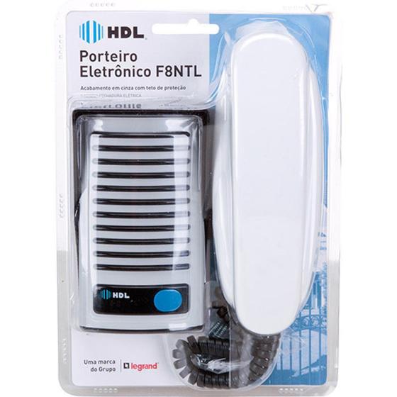 Porteiro Eletrônico HDL F8 NTL Branco Menor preço em Porteiro Eletrônico HDL F8 NTL Branco