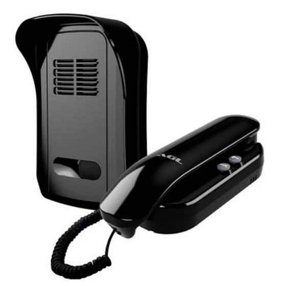 Porteiro eletronico p10 x preto monofone preto agl Menor preço em Porteiro eletronico p10 x preto monofone preto agl