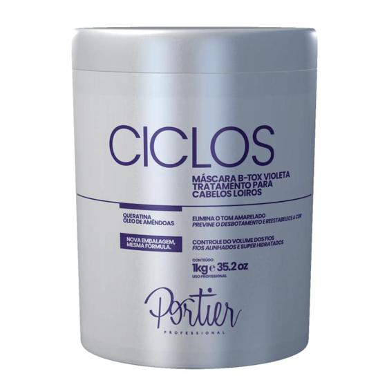 Imagem de Portier Ciclos B-tox Violet Máscara Matizadora 1Kg Original!