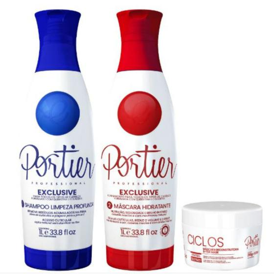 Imagem de Portier Escova Exclusive Progressiva 2x1 L + B-tox Ciclos 250g