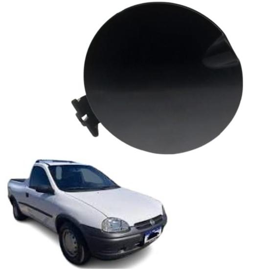 Imagem de Portinhola  p/ tanque combustível  pick-up corsa 99/06 