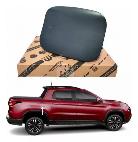 Imagem de Portinhola Tampa Combustível Fiat Toro 2016 2017 2018 2019 2020 2021 2022 Original