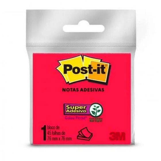 Imagem de Post-It 654 76X76MM com 45 Folhas Rosa-3M