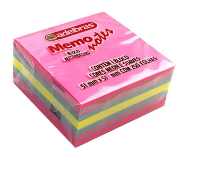 Imagem de POST - IT Bloco Auto Adesivo Mini Cubo 51mm X 51mm (250 Folhas) - ALDEBRAS