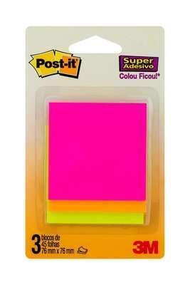 Imagem de Post-It Cascata 76X76 45Fls C/3 Blocos