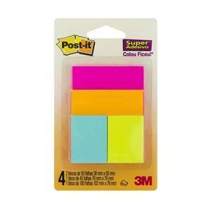Imagem de Post-It Cascata Misto C/4 Blocos