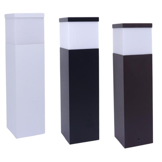 Poste balizador 30 cm alumínio chão jardim piso solo deck LUMUS