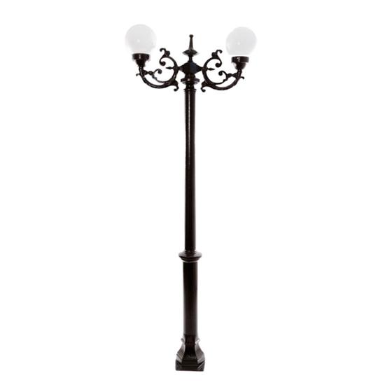 Poste Colonial de Jardim Petrópolis Alumínio Fundido 213cm Luminárias