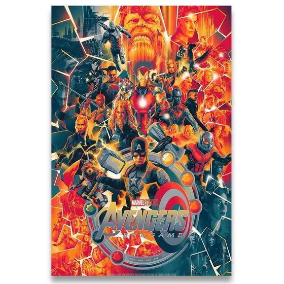 Imagem de Poster 42Cm X 30Cm A3 Brilhante Avengers Vingadores